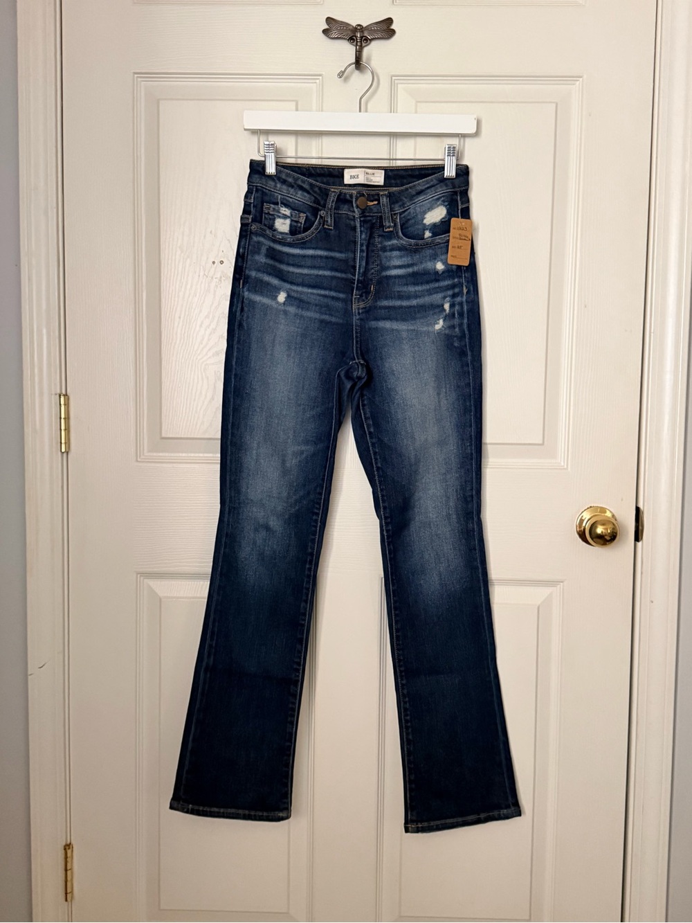 1223 Buckle BKE Billie High Rise Tailored Bootcut Jeans 25 (25x30.5) dark Wash